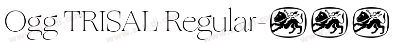Ogg TRISAL Regular字体转换